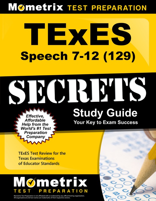 TExES Speech 7-12 (129) Secrets Study Guide