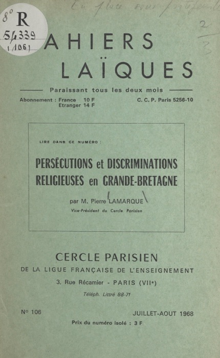 Persécutions et discriminations religieuses en Grande-Bretagne