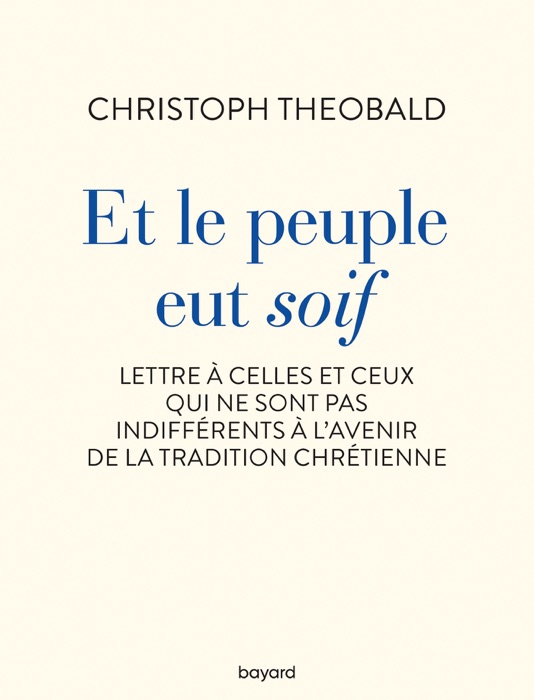 Et le peuple eut soif. Lettre à celles et ceux qui ne sont pas indifférents à l'avenir de la trad