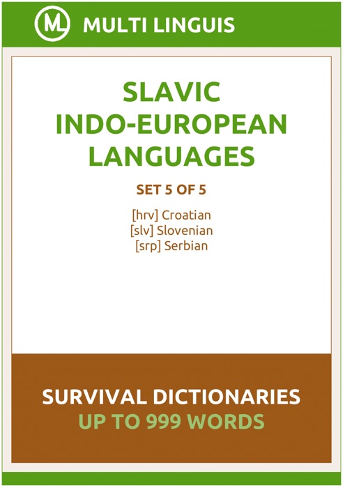 Slavic Languages Survival Dictionaries (Set 5 of 5)