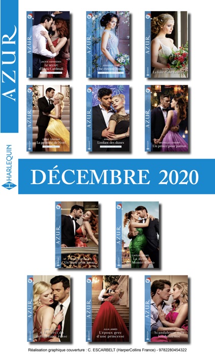 Pack mensuel Azur : 11 romans + 1 gratuit (Décembre 2020)