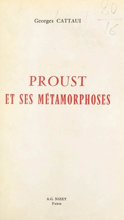 Proust et ses métamorphoses