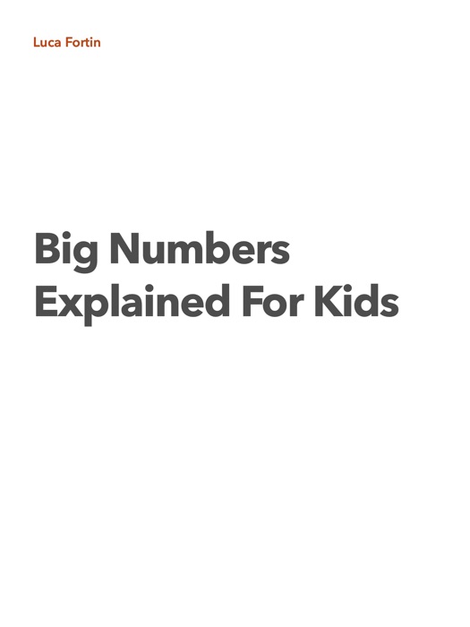 Big Numbers For Kids