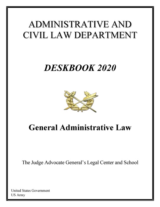 Deskbook 2020 General Administrative Law
