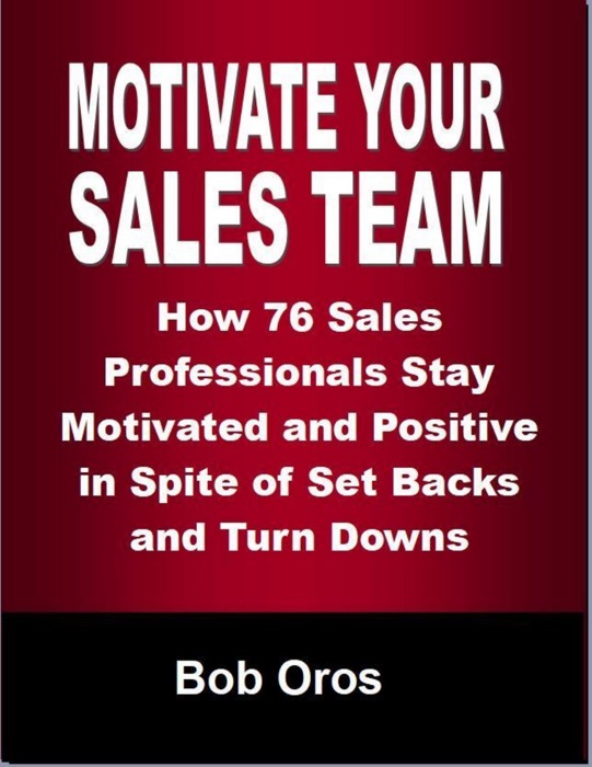 Motivate Your Sales Team: How 76 Sales Professionals Stay Motivated and Positive In Spite of Set Backs and Turn Downs