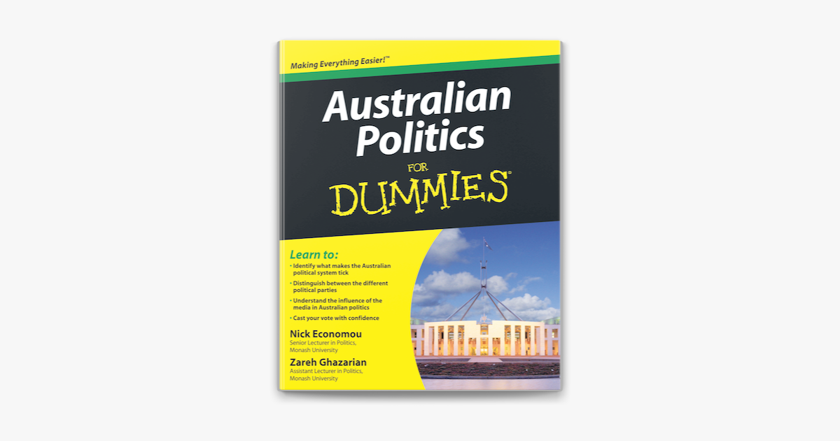 tidsskrift Afbrydelse erindringer Australian Politics For Dummies on Apple Books