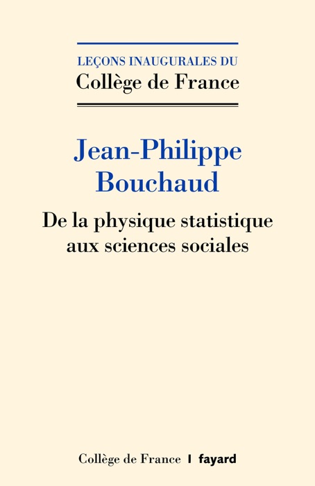 De la physique statistique aux sciences sociales