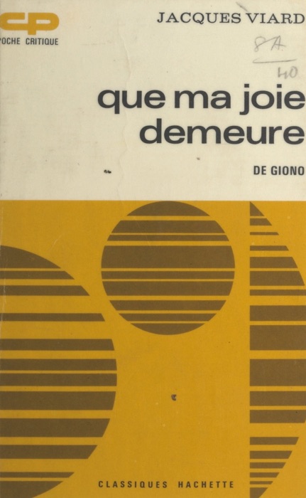 Que ma joie demeure, de Giono