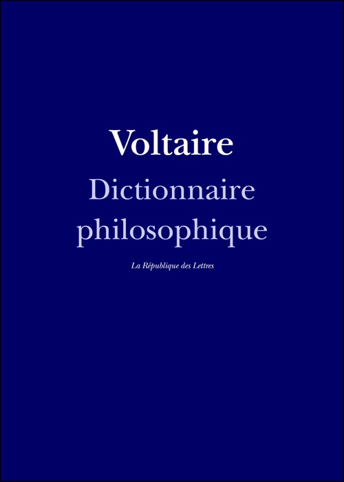 Dictionnaire philosophique