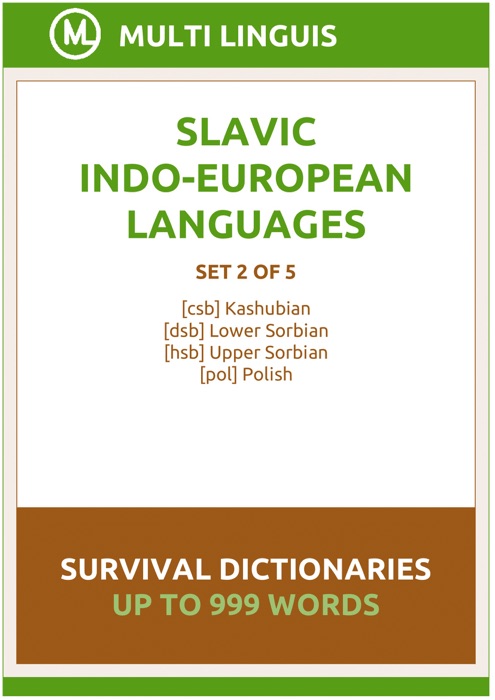 Slavic Languages Survival Dictionaries (Set 2 of 5)