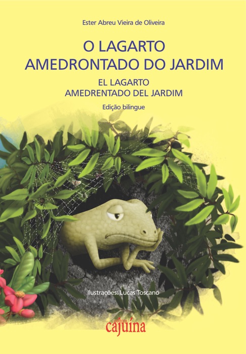 O lagarto amedrontado do jardim