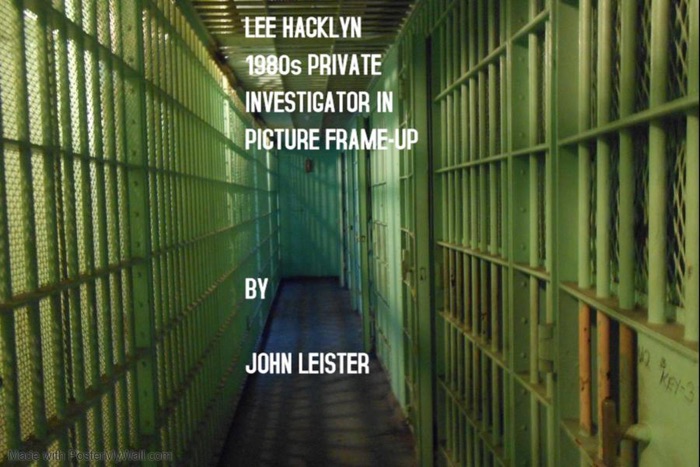 Lee Hacklyn 1980s Private Investigator in Picture Frame-Up