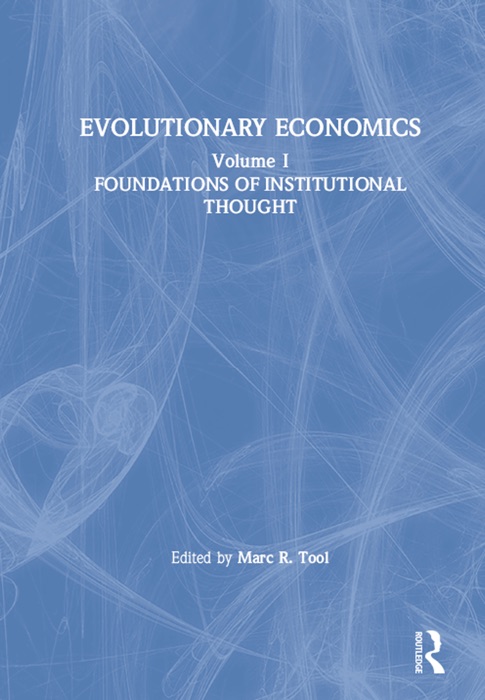 Evolutionary Economics: v. 1