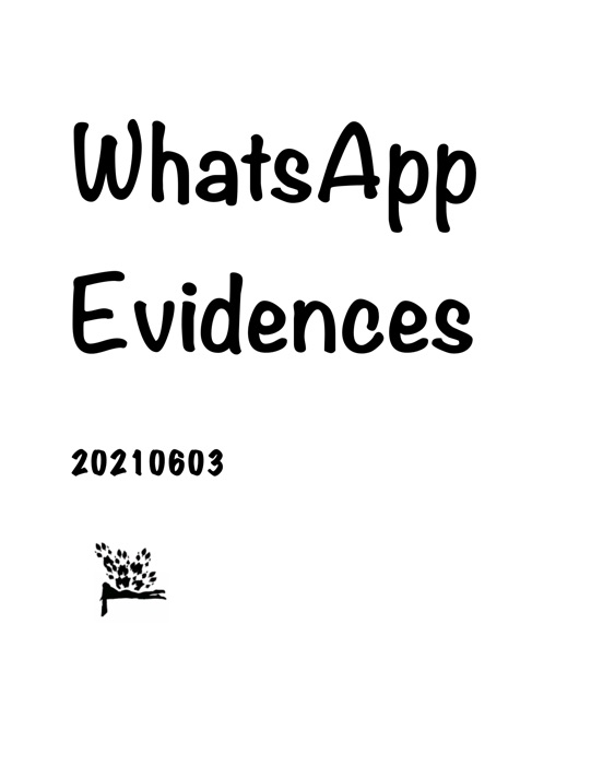 WhatsApp evidences 20210603