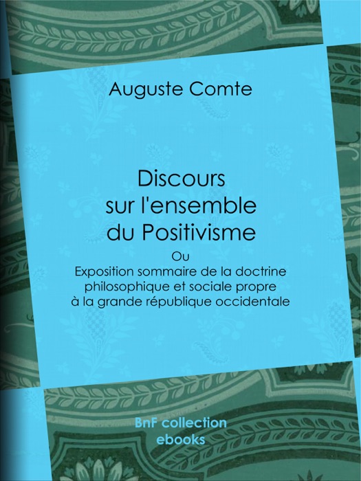 Discours sur l'ensemble du Positivisme