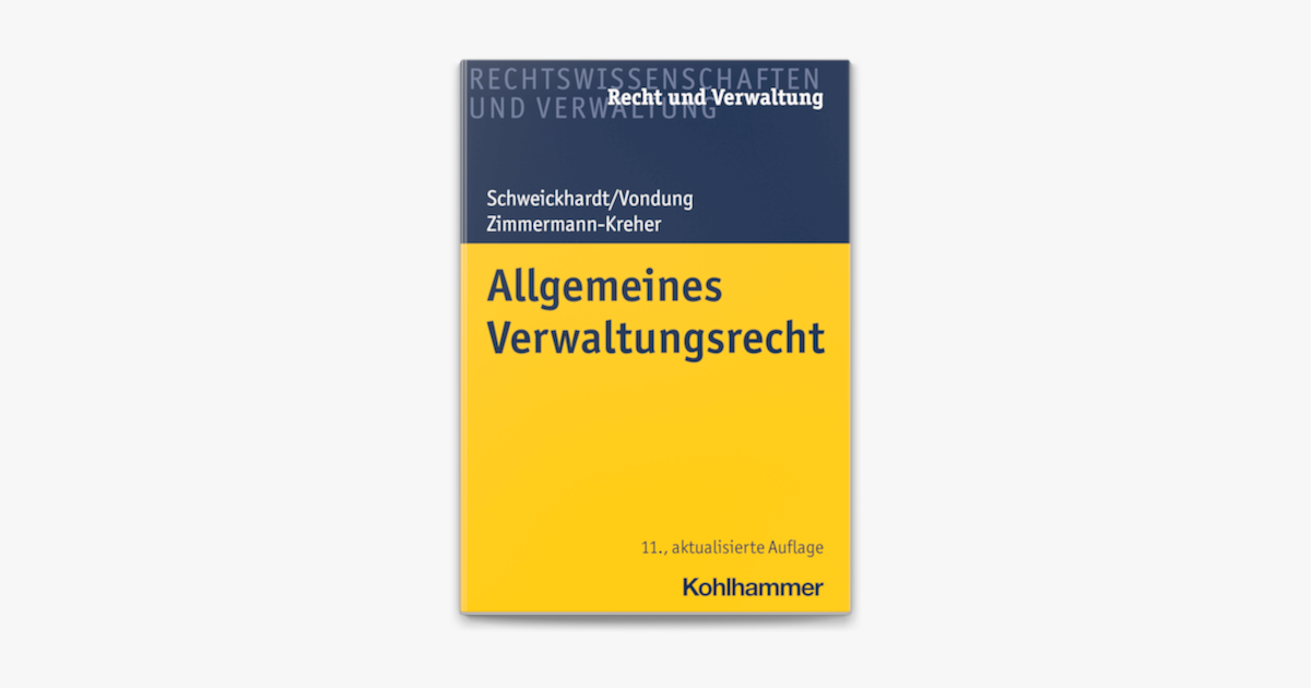 ‎Allgemeines Verwaltungsrecht On Apple Books