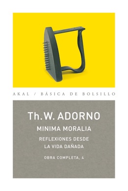 Capa do livro Minima Moralia de Theodor Adorno