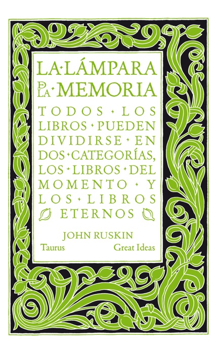 La lámpara de la memoria (Serie Great Ideas 33)