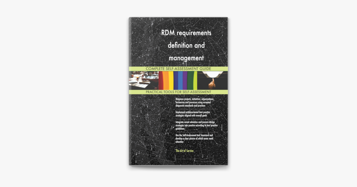 Rdm Requirements Definition And Management Complete Self Assessment Guide On Apple Books