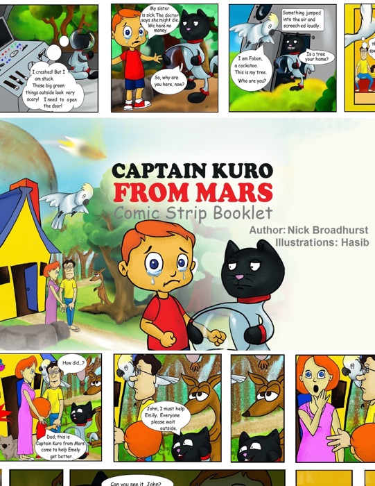 Captain Kuro From Mars Comic Strip Booklet