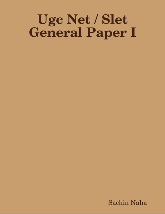 Ugc Net / Slet General Paper I