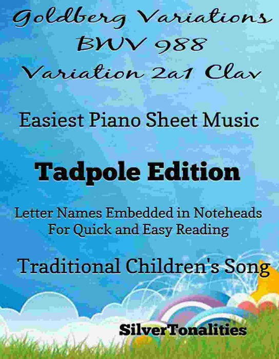 Goldberg Variations BWV 988 Variation 2a1 Clav Easiest Piano Sheet Music