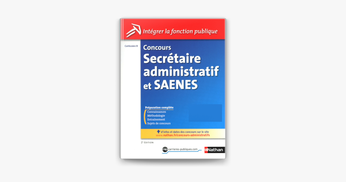 ‎Concours Secrétaire Administratif Et Saenes - Catégorie B - Intégrer ...