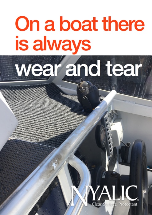 On a boat there is always wear and tear