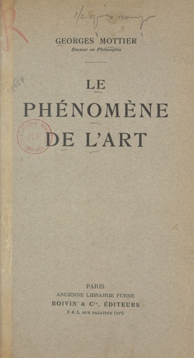 Le phénomène de l'art