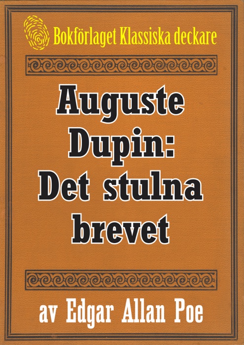Auguste Dupin: Det stulna brevet