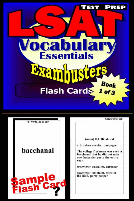 LSAT Test Prep Essential Vocabulary--Exambusters Flash Cards--Workbook 1 of 3