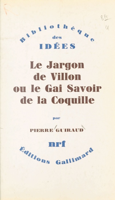 Le jargon de Villon