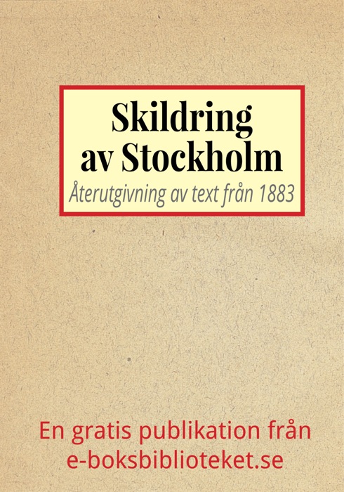 Skildring av Stockholm