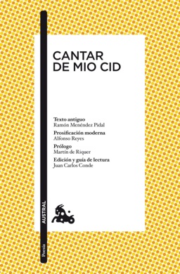 Capa do livro Cantar de Mio Cid de Anônimo