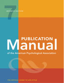 Publication Manual of the American Psychological Association 7 - APA Inc.