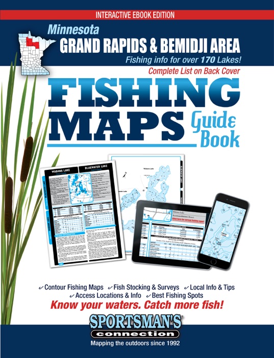 Minnesota Grand Rapids & Bemidji Area Fishing Maps Guide Book
