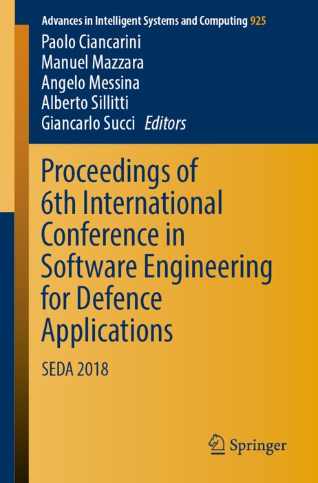 Proceedings of 6th International Conference in Software Engineering for Defence Applications