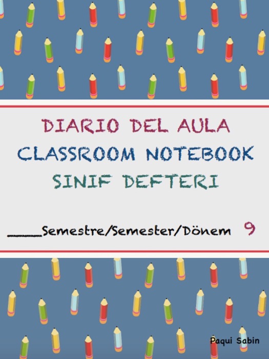 Diario del aula para 9 lecciones al día