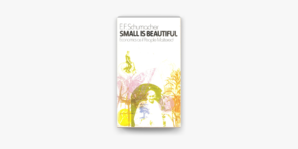 Small Is Beautiful On Apple Books