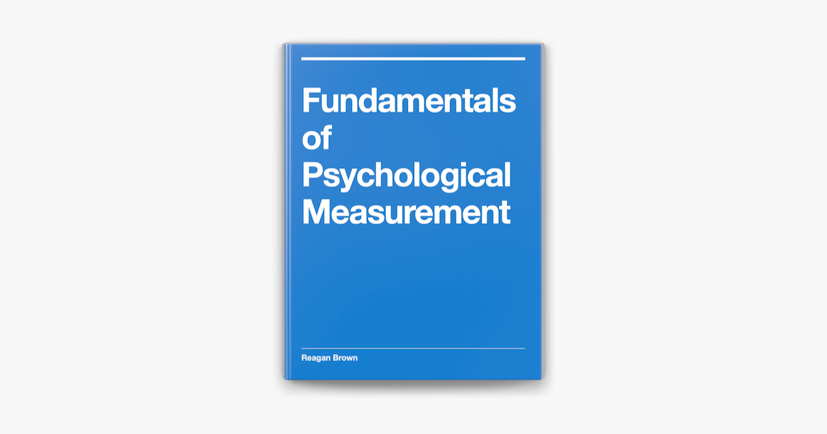 ‎Fundamentals Of Psychological Measurement On Apple Books