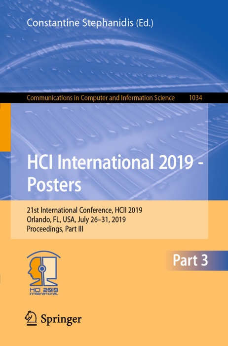 HCI International 2019 - Posters