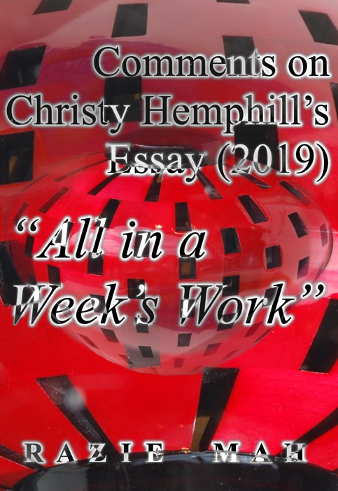 Comments on Christy Hemphill’s Essay (2019) 