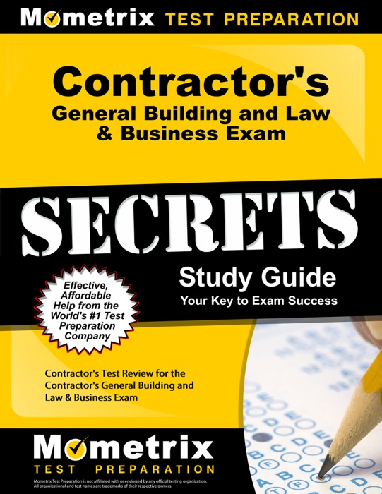 Contractor's General Building and Law & Business Exam Secrets Study Guide