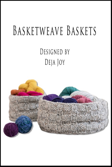 Basketweave Baskets Knit Pattern