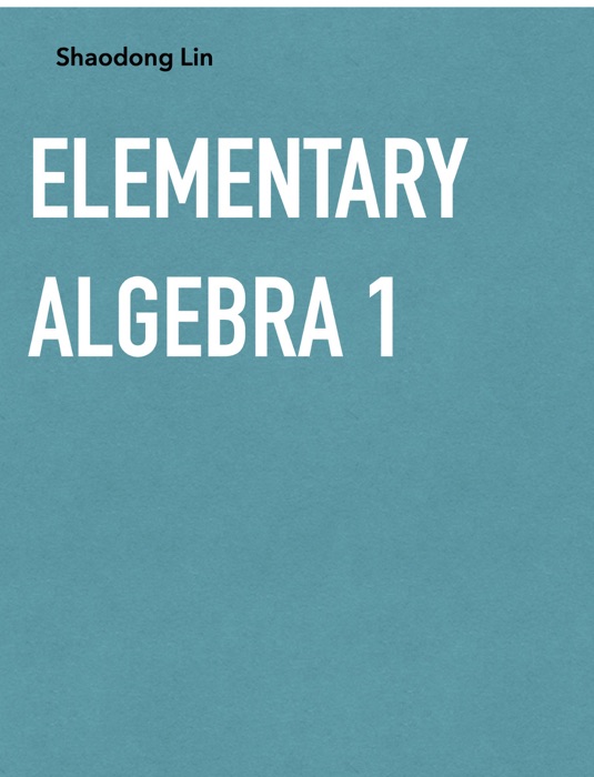 Elementary algebra 1