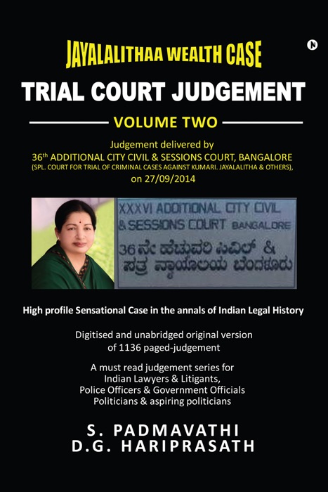 JAYALALITHAA WEALTH CASE: TRIAL COURT JUDGEMENT ñ VOLUME TWO