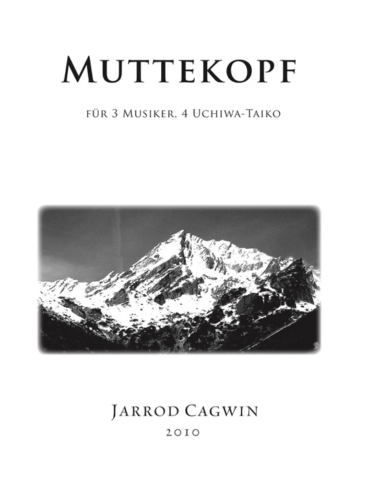 Muttekopf, Percussion Composition for 3 Performers with 4 Uchiwa Taiko