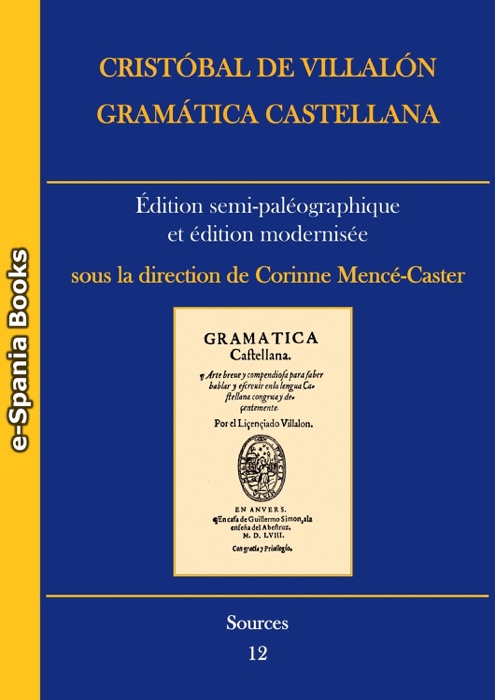 Crist贸bal de Villal贸n, Gram谩tica castellana