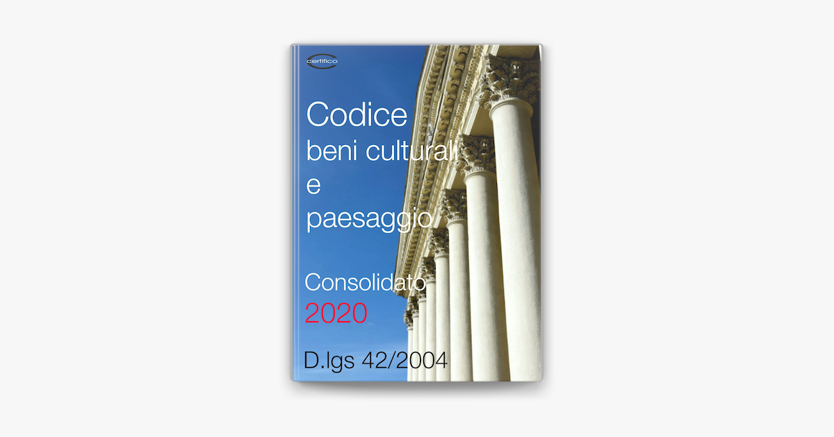 ‎Codice Dei Beni Culturali E Del Paesaggio Su Apple Books