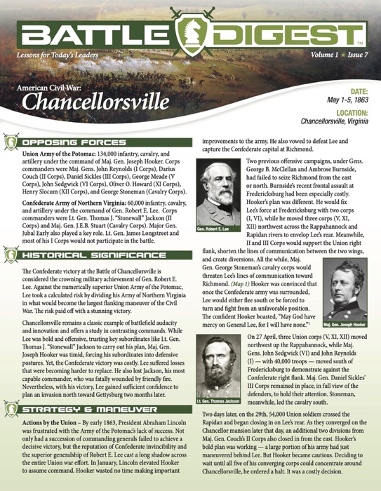 Battle Digest: Chancellorsville